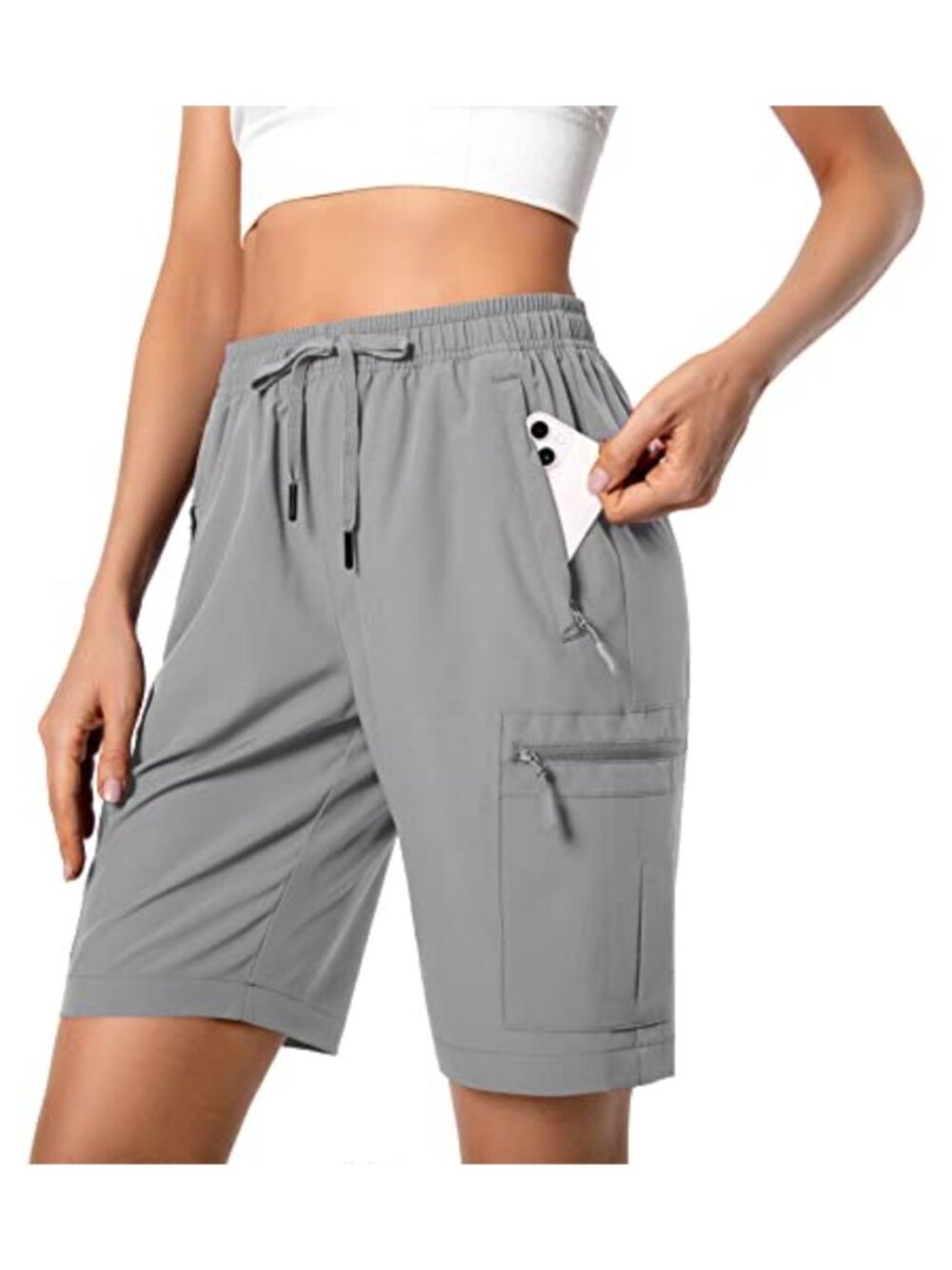 Women's Lightweight Cargo Hiking Shorts Quick Dry Water Resistant UPF 50